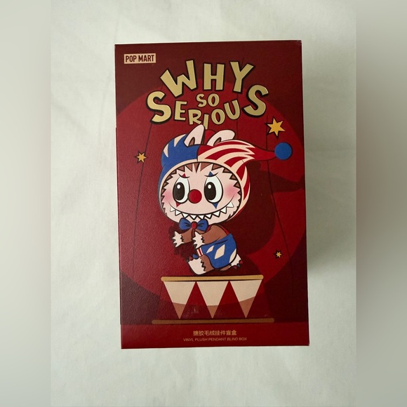 Pop Mart WHY SO SERIOUS Series-Vinyl Plush Pendant Juggling Clown